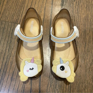Mini Melissa Ultragirl Unicorn in Clear Sparkling Size 9